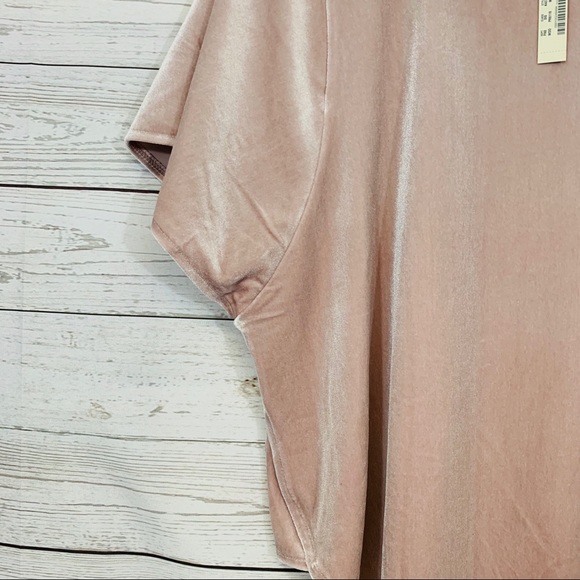 NWT MADEWELL Velvet Blouse Top champagne - Picture 6 of 7